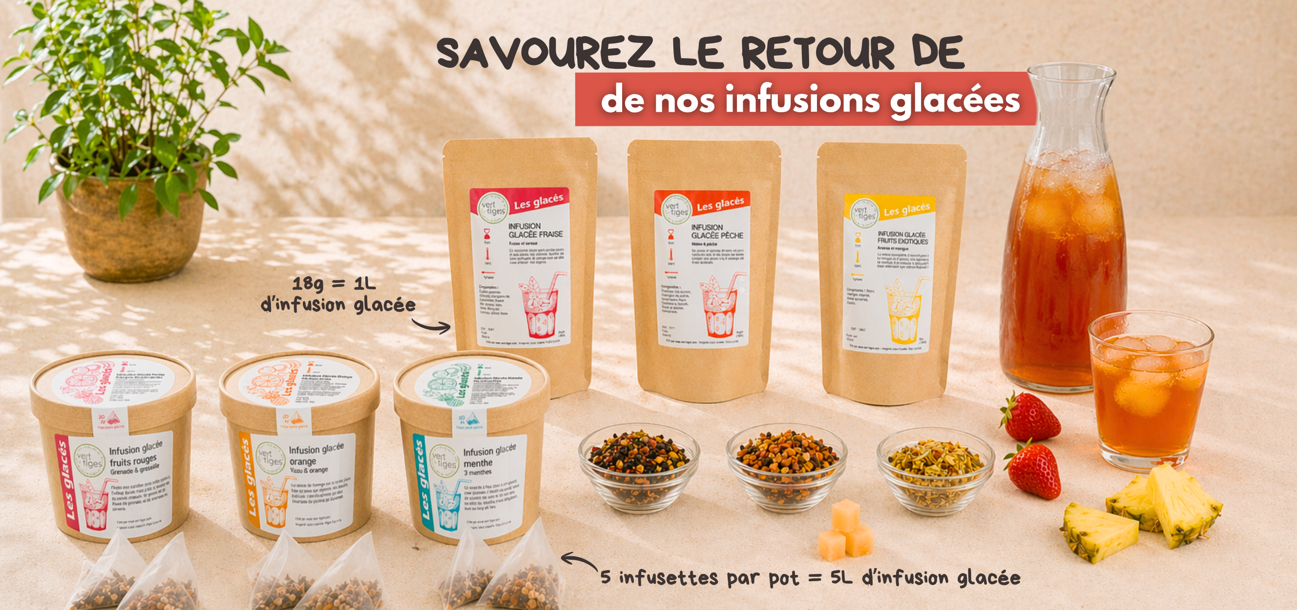 Savourez le retour de nos infusions glac&eacute;es